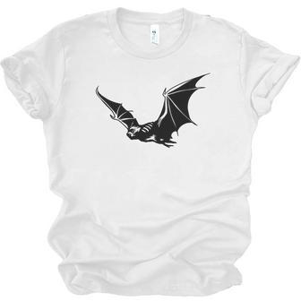 Halloween Bat Flying Black Idea Gift For You Men Women T-shirt Unisex Jersey Short Sleeve Crewneck Tee - Seseable