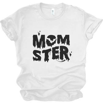 Halloween Mom Ster Creepy Design For You Men Women T-shirt Unisex Jersey Short Sleeve Crewneck Tee - Seseable