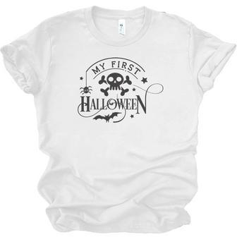 Halloween My First Halloween Black Design Men Women T-shirt Unisex Jersey Short Sleeve Crewneck Tee - Seseable