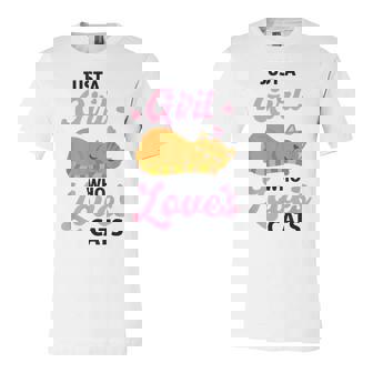 Just A Girl Who Loves Cats - Cat  Unisex Jersey Short Sleeve Crewneck Tshirt