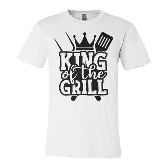 King Grill Grilling Gift Barbecue Fathers Day Dad Bbq V2 Unisex Jersey Short Sleeve Crewneck Tshirt - Seseable