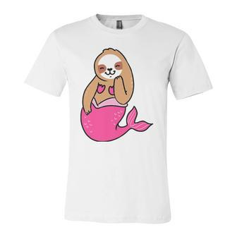 Mermaid Sloth Cute Sloth Jersey T-Shirt | Mazezy