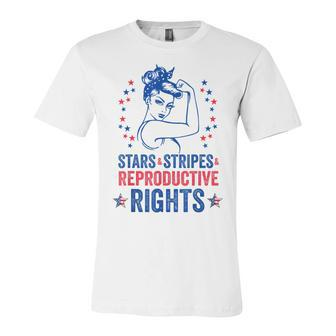 Patriotic 4Th Of July Stars Stripes Reproductive Right Unisex Jersey Short Sleeve Crewneck Tshirt - Seseable