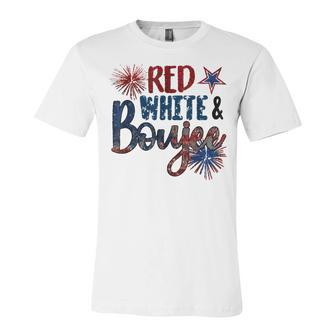 Red White And Boujee 4Th Of July Fourth Of July Vintage Unisex Jersey Short Sleeve Crewneck Tshirt - Seseable