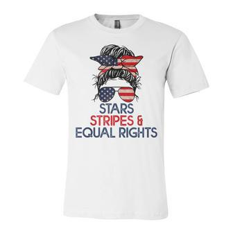 Retro Pro Choice Stars Stripes And Equal Rights Patriotic Unisex Jersey Short Sleeve Crewneck Tshirt - Seseable