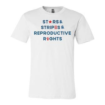 Stars Stripes Reproductive Rights 4Th Of July American Flag V3 Unisex Jersey Short Sleeve Crewneck Tshirt - Seseable