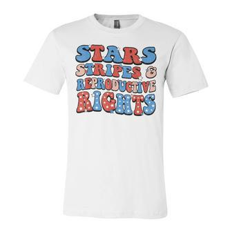 Stars Stripes Reproductive Rights Patriotic 4Th Of July V20 Unisex Jersey Short Sleeve Crewneck Tshirt - Seseable