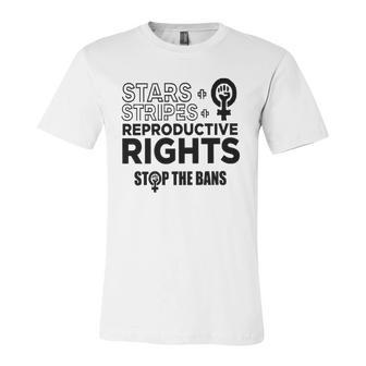 Stars Stripes Reproductive Rights Racerback Feminist Pro Choice My Body My Choice Jersey T-Shirt | Mazezy