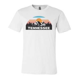 Tennessee Retro Vintage Sunset Mountain Tennessee Lovers Jersey T-Shirt | Mazezy