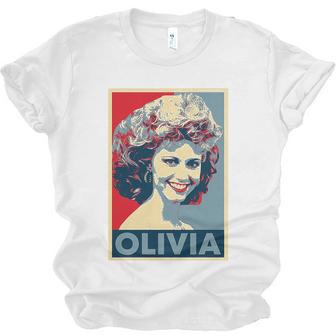 Vintage In Memory Of Olivia Newton John Men Women T-shirt Unisex Jersey Short Sleeve Crewneck Tee - Thegiftio UK