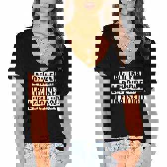 Lovely Funny Cool Sarcastic Act Like A Lady Curse Like A Women's Jersey Short Sleeve Deep V-Neck Tshirt - Thegiftio