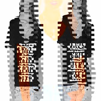 Lovely Funny Cool Sarcastic Eat Sleep Sprint Football Repeat Women's Jersey Short Sleeve Deep V-Neck Tshirt - Thegiftio