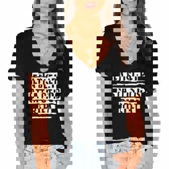 Lovely Funny Cool Sarcastic Eat Sleep Statistics Repeat Women's Jersey Short Sleeve Deep V-Neck Tshirt - Thegiftio