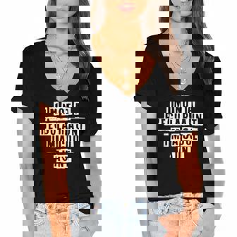 Lovely Funny Cool Sarcastic Im Not A Regular Aunt Im A Women's Jersey Short Sleeve Deep V-Neck Tshirt - Thegiftio