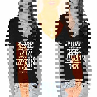 Lovely Funny Cool Sarcastic Look Like A Mermaid Drink Like A Women's Jersey Short Sleeve Deep V-Neck Tshirt - Thegiftio