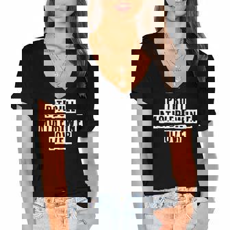 Lovely Funny Cool Sarcastic Pitbull Mother Wine Lover Women's Jersey Short Sleeve Deep V-Neck Tshirt - Thegiftio