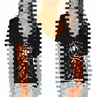 Nurse Appreciation Stethoscope For School Nurse Women's Jersey Short Sleeve Deep V-Neck Tshirt - Thegiftio