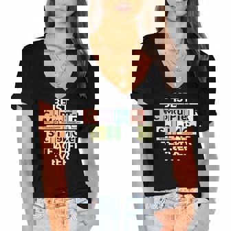 Periodic Table - Best Computer Science Teacher Ever Women's Jersey Short Sleeve Deep V-Neck Tshirt - Thegiftio