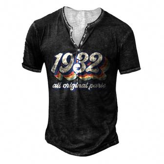 Sassy Since 1932 Fabulous 90Th Birthday Gifts Ideas For Her  V2 Men's Henley Button-Down 3D Print T-shirt