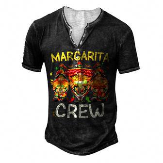 Cinco De Mayo Gnomes Margarita Crew Mexican Drinking Party Men's Henley Button-Down 3D Print T-shirt - Thegiftio UK