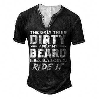 Only Dirty Thing V2 Men's Henley T-Shirt - Seseable