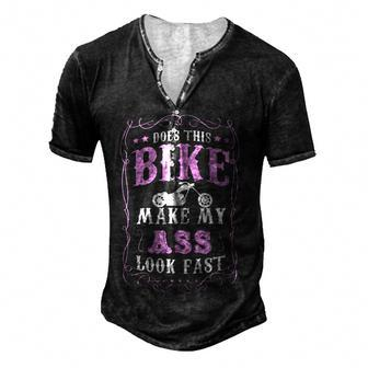 Does This Bike Men's Henley T-Shirt - Seseable