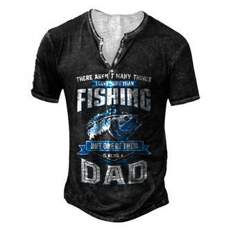 Fishing Dad V2 Men's Henley T-Shirt - Seseable