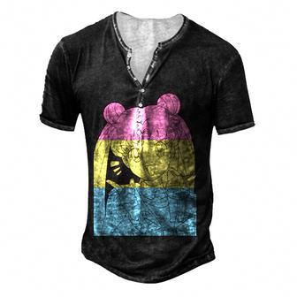Girl Anime Pansexual Pride Pansexual Flag Lgbt Month Men's Henley Button-Down 3D Print T-shirt - Thegiftio UK