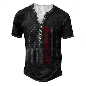 Mens Best Pops Ever Us American Flag Gifts For Fathers Day Men's Henley Button-Down 3D Print T-shirt - Thegiftio UK