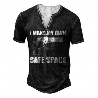 I Make My Own Safe Space Men's Henley T-Shirt - Seseable