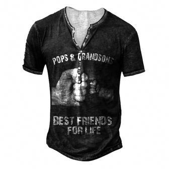 Pops & Grandsons Best Friends Men's Henley T-Shirt - Seseable