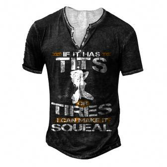 Tires Squeal Men's Henley T-Shirt - Seseable