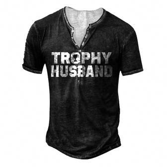 Trophy Husband V2 Men's Henley T-Shirt - Seseable