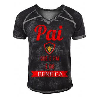 Benfica Dad Fathers Day Men's Short Sleeve V-neck 3D Print Retro Tshirt - Thegiftio