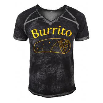 Burrito Dad Burrito Taco Taquito Matching Family  Men's Short Sleeve V-neck 3D Print Retro Tshirt