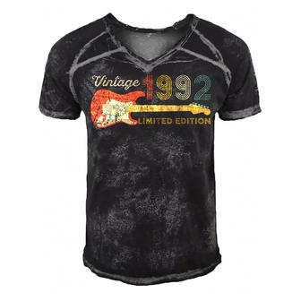 Guitar Lover 30 Year Old Gifts Vintage 1992 Limited Edition Men's Short Sleeve V-neck 3D Print Retro Tshirt - Thegiftio