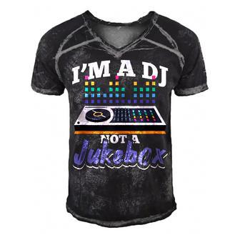 Im A Dj Not A Jukebox Funny Disc Jockey Deejay Men's Short Sleeve V-neck 3D Print Retro Tshirt | Seseable CA
