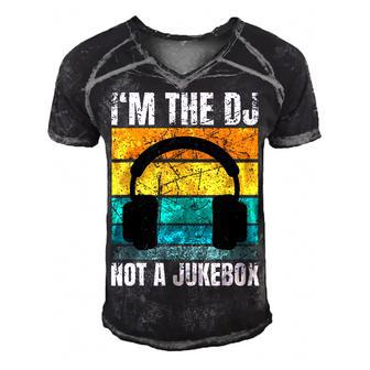 Im The Dj Not A Jukebox Deejay Discjockey Men's Short Sleeve V-neck 3D Print Retro Tshirt | Seseable CA