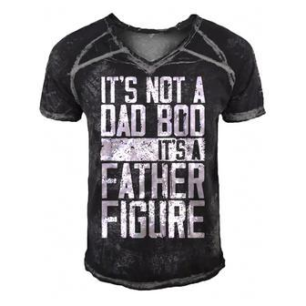 Mens Its Not A Dad Bod Its A Father Figure Fathers Day  Men's Short Sleeve V-neck 3D Print Retro Tshirt