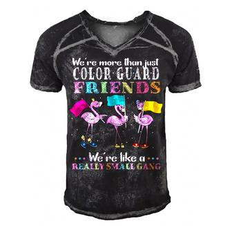 Were More Than Just Color Guard Friends Funny Color Guard  Men's Short Sleeve V-neck 3D Print Retro Tshirt