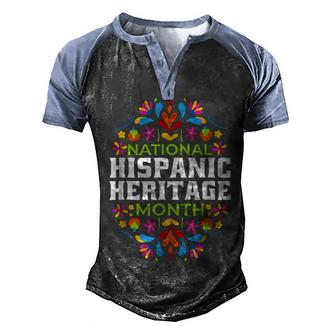 Happy National Hispanic Heritage Month Latino Pride Flag  V2 Men's Henley Shirt Raglan Sleeve 3D Print T-shirt
