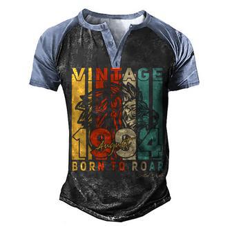 28Th Birthday Gifts August 28 Years Old Vintage 1994 Mens Men's Henley Shirt Raglan Sleeve 3D Print T-shirt - Thegiftio UK