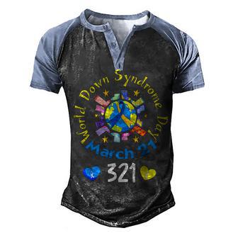 321 World Down Syndrome Awareness Day Rock Your Socks Men's Henley Shirt Raglan Sleeve 3D Print T-shirt - Thegiftio UK