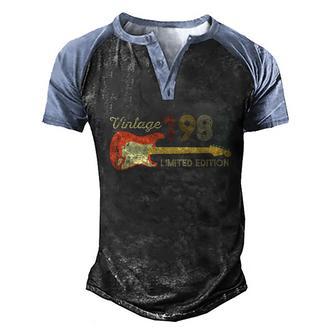 40Th Birthday Gift Ideas Guitar Lover 1983 Limited Edition Men's Henley Shirt Raglan Sleeve 3D Print T-shirt - Thegiftio UK
