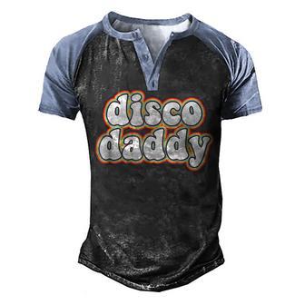 70S Disco Daddy 1970 Costumes For Men 70S Party Night Men's Henley Shirt Raglan Sleeve 3D Print T-shirt - Thegiftio UK