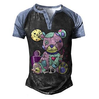 Anime Girl Waifu Who Loves Anime Ramen And Sketching Japan Men's Henley Shirt Raglan Sleeve 3D Print T-shirt - Thegiftio UK