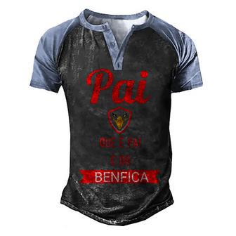Benfica Dad Fathers Day Men's Henley Shirt Raglan Sleeve 3D Print T-shirt - Thegiftio UK