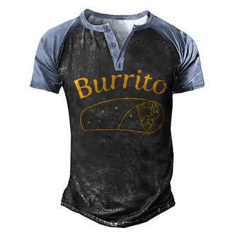 Burrito Dad Burrito Taco Taquito Matching Family Men's Henley Shirt Raglan Sleeve 3D Print T-shirt - Thegiftio UK