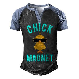 Chick Magnet Funny Easter For Boys Kids Men Men's Henley Shirt Raglan Sleeve 3D Print T-shirt - Thegiftio UK
