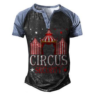 Circus Security Carnival Theme Amusement Park Circus Party Men's Henley Shirt Raglan Sleeve 3D Print T-shirt - Thegiftio UK